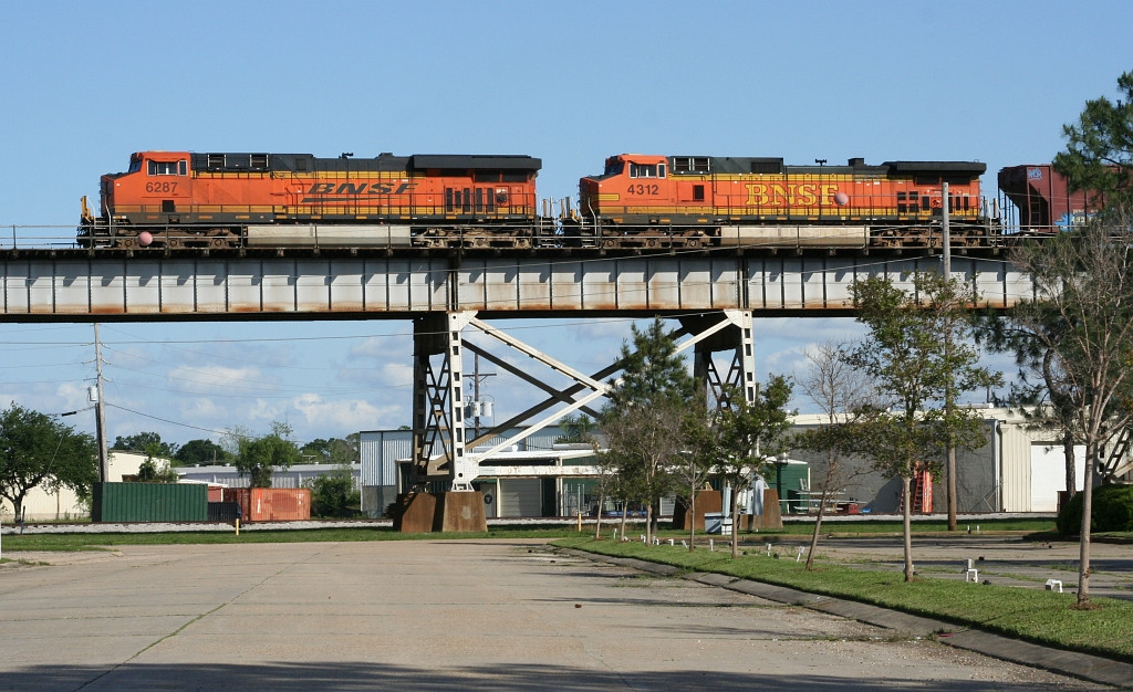 BNSF power for the freight train